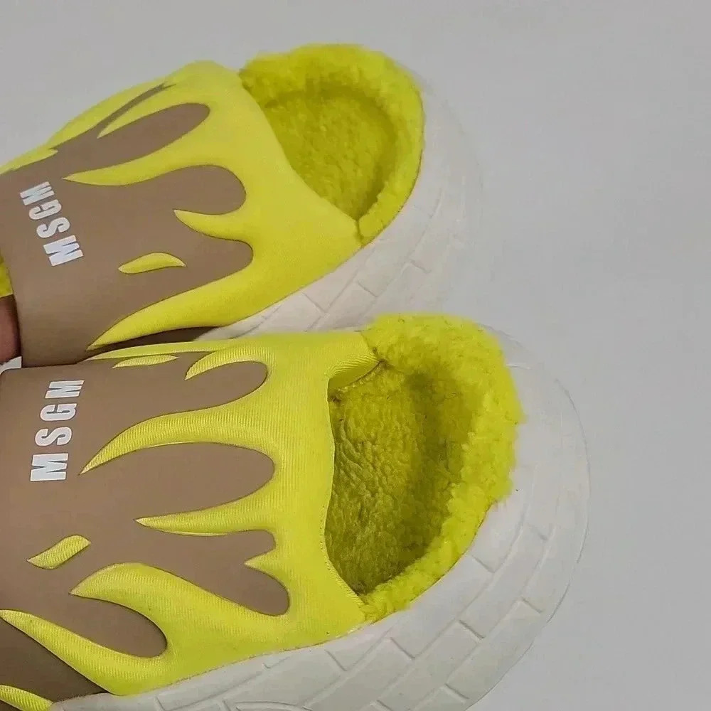 Acupuncture Msgm Shearling Lined Slides - image 5